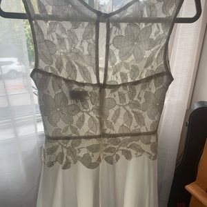 Maria Bonita prom dress with gorgeous golden details on top